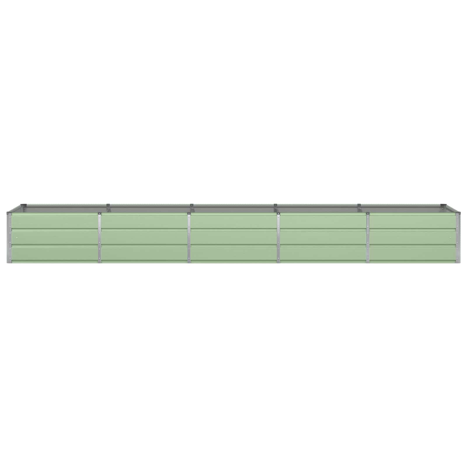 vidaXL Donica Zielony 400 x 80 x 45 cm Stal