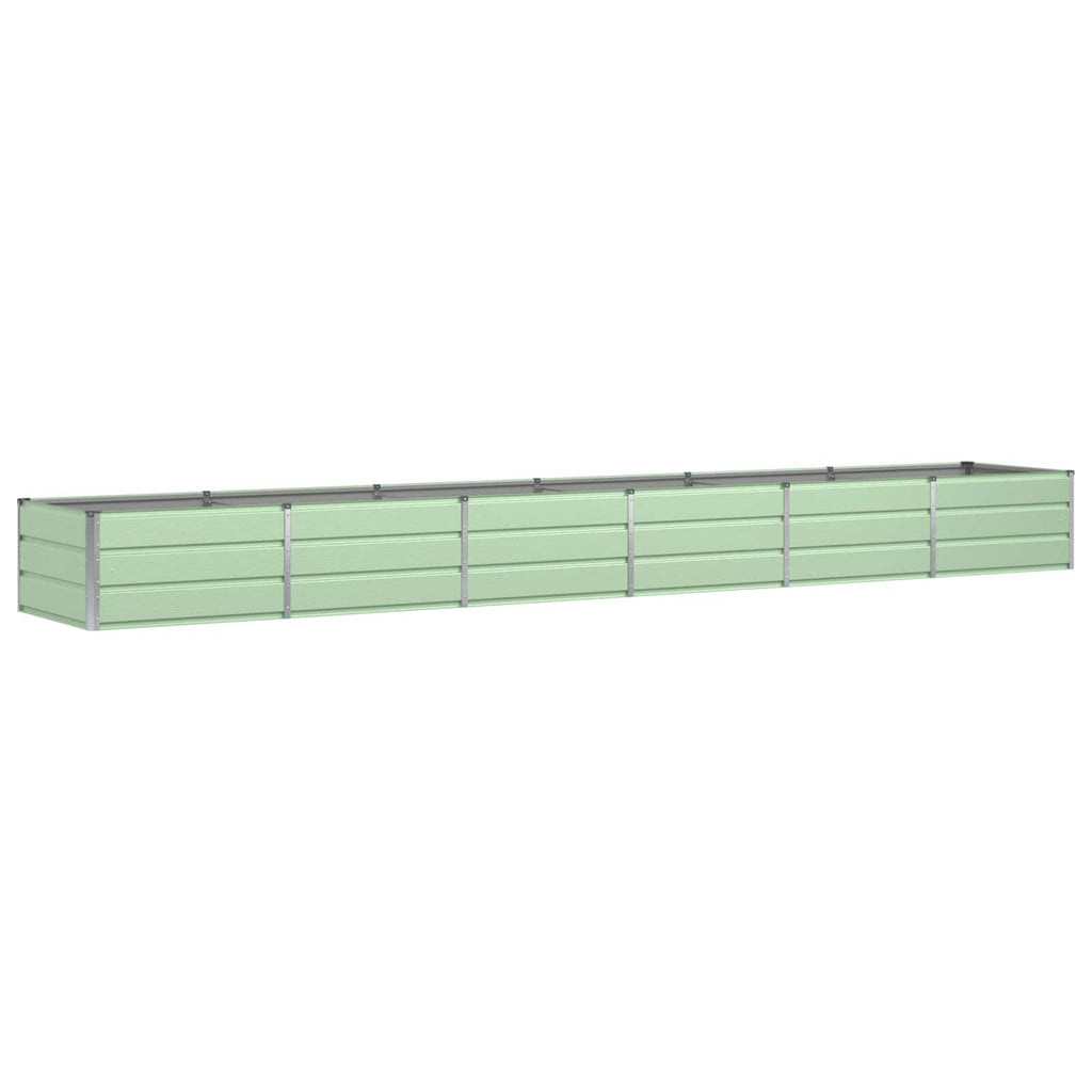vidaXL Donica Zielony 480 x 80 x 45 cm Stal