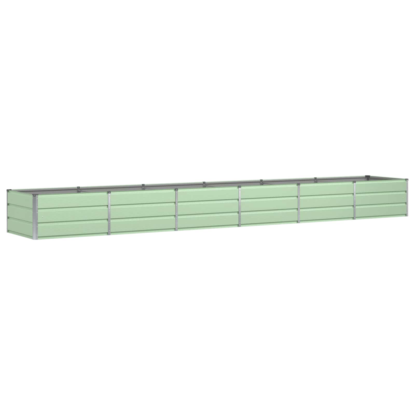 vidaXL Donica Zielony 480 x 80 x 45 cm Stal