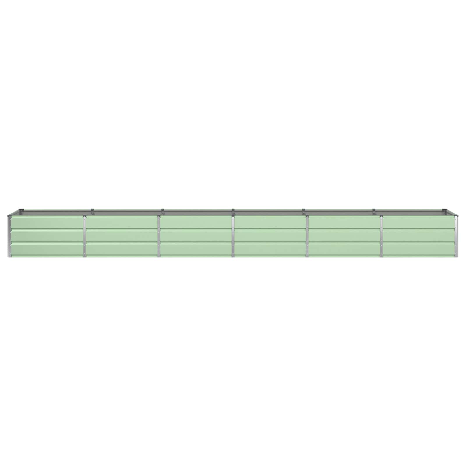 vidaXL Donica Zielony 480 x 80 x 45 cm Stal