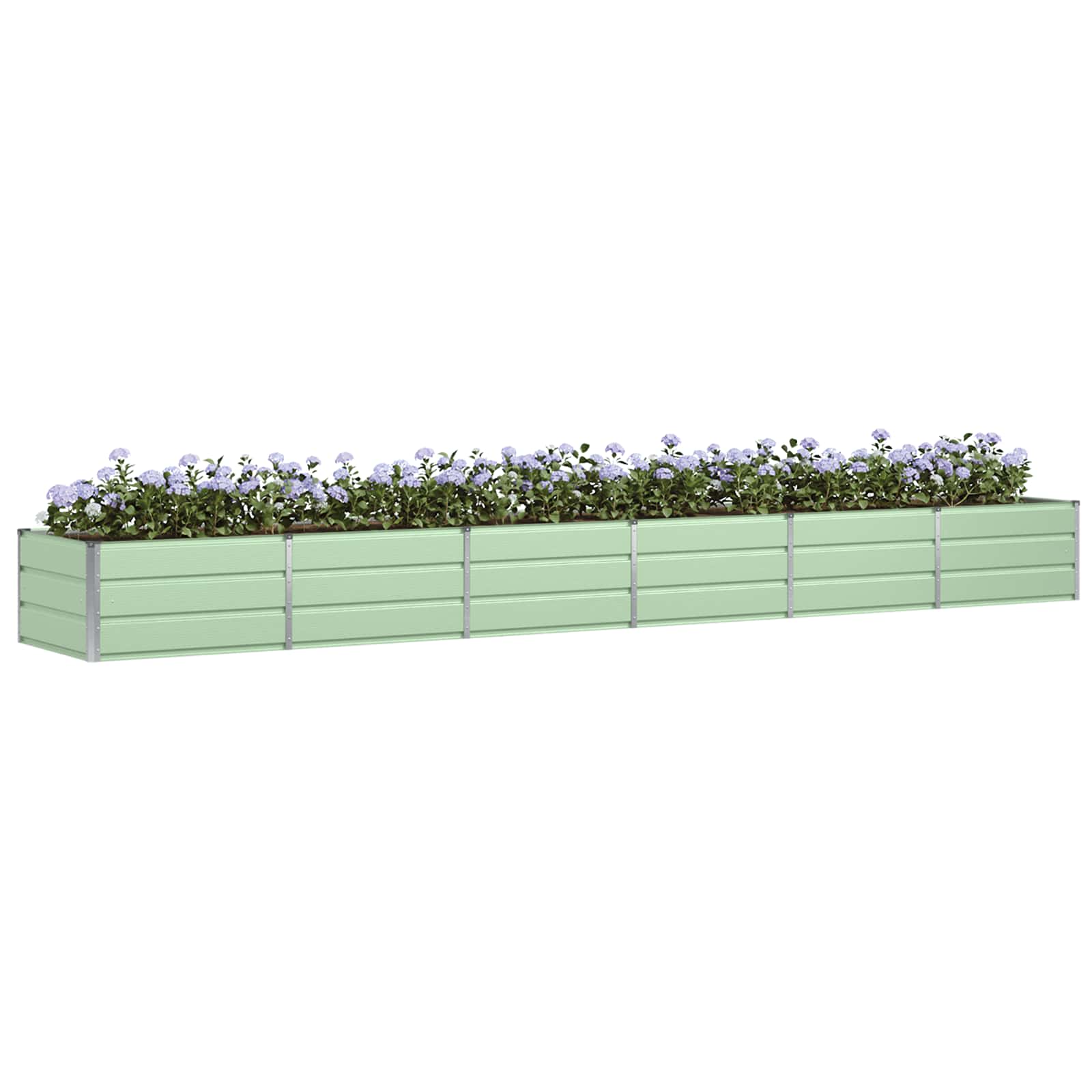 vidaXL Donica Zielony 480 x 80 x 45 cm Stal