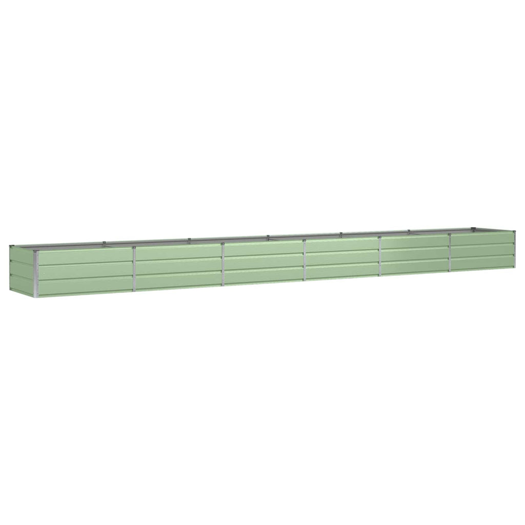 vidaXL Donica Zielony 600 x 80 x 45 cm Stal