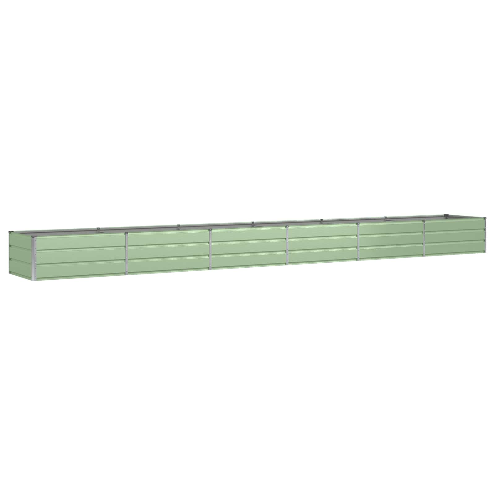 vidaXL Donica Zielony 600 x 80 x 45 cm Stal