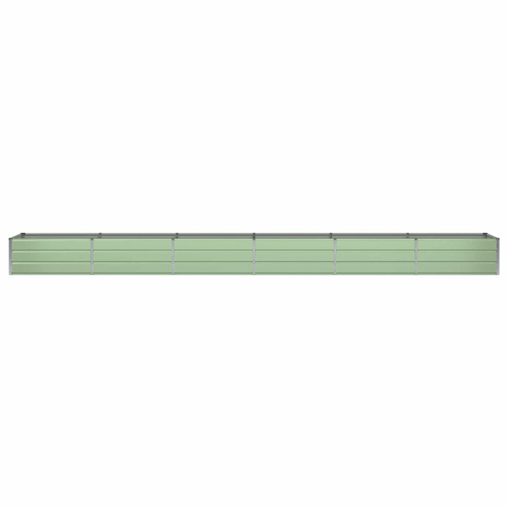 vidaXL Donica Zielony 600 x 80 x 45 cm Stal