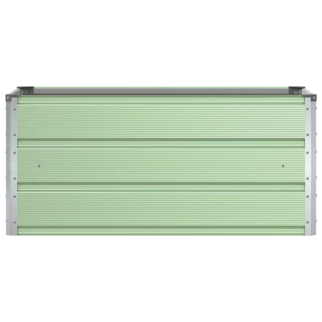 vidaXL Donica Pastelowa Zieleń 100 x 50 x 45 cm Stal Galwanizowana