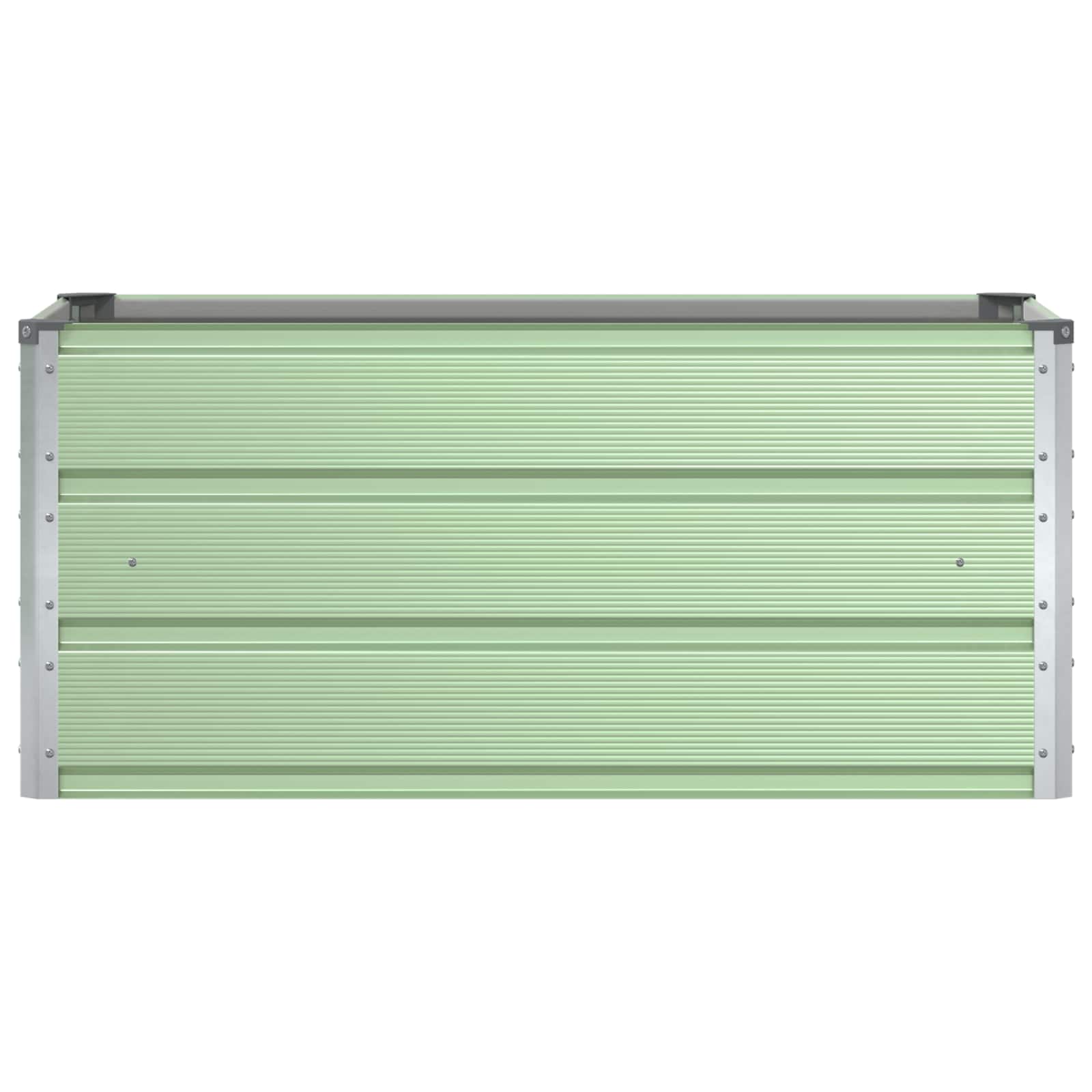 vidaXL Donica Pastelowa Zieleń 100 x 50 x 45 cm Stal Galwanizowana