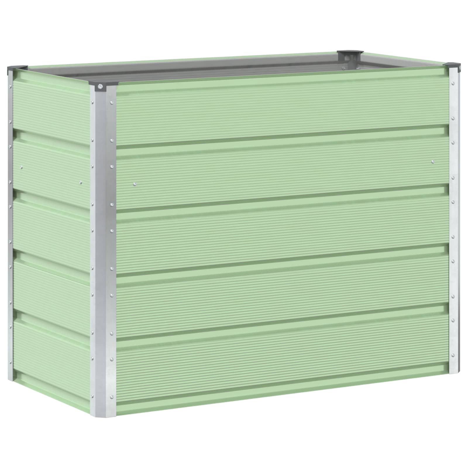 vidaXL Donica Pastelowa Zieleń 100 x 50 x 77 cm Stal Galwanizowana