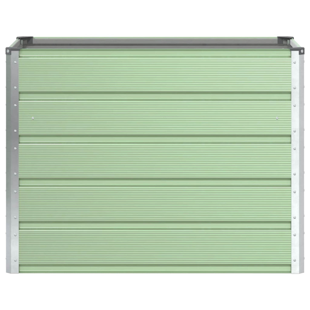 vidaXL Donica Pastelowa Zieleń 100 x 50 x 77 cm Stal Galwanizowana