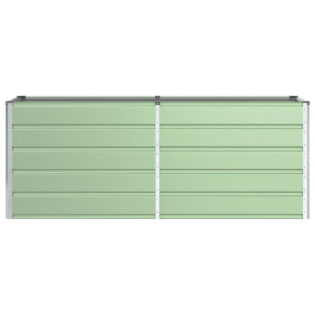 vidaXL Donica Pastelowa Zieleń 195 x 50 x 77 cm Stal Galwanizowana