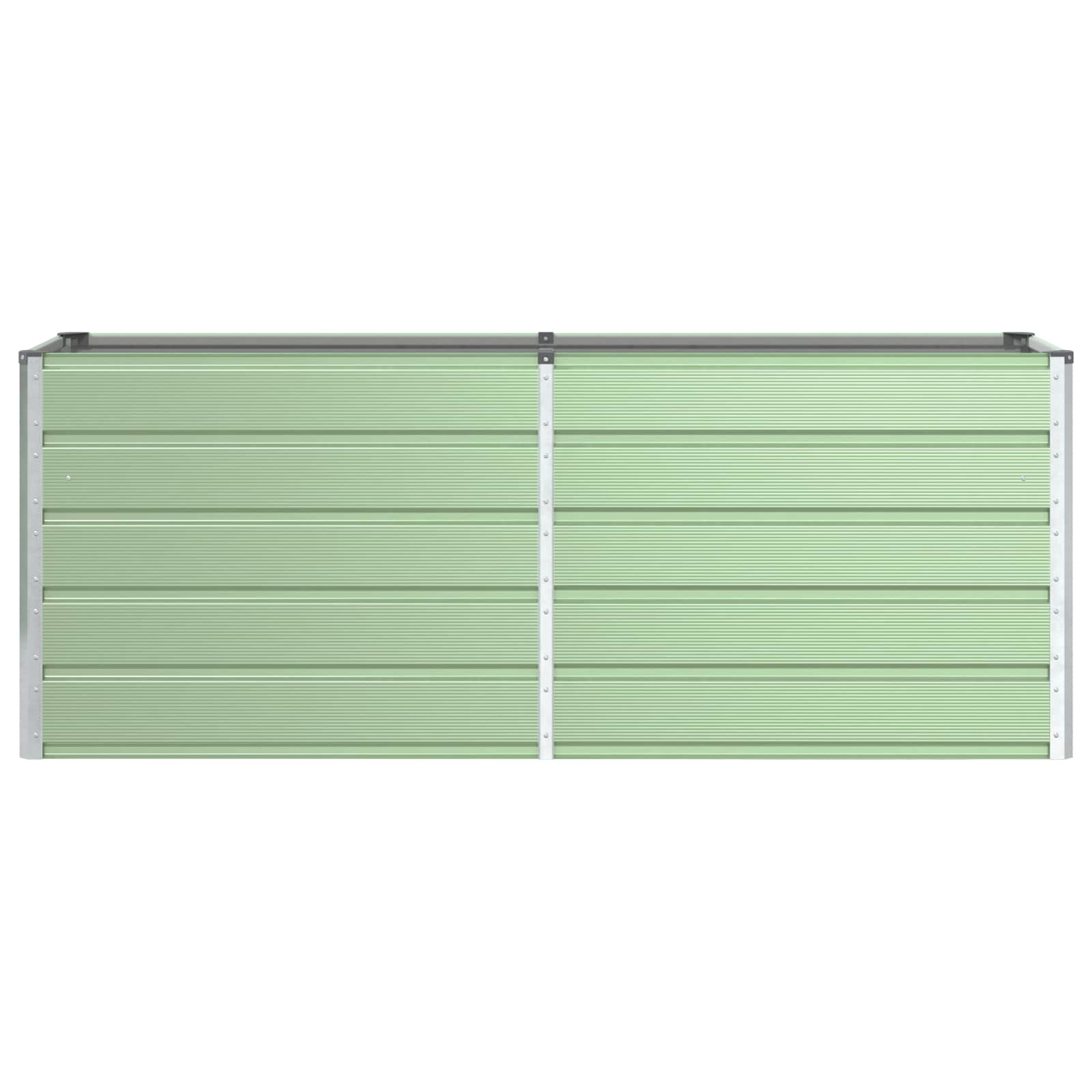 vidaXL Donica Pastelowa Zieleń 195 x 50 x 77 cm Stal Galwanizowana