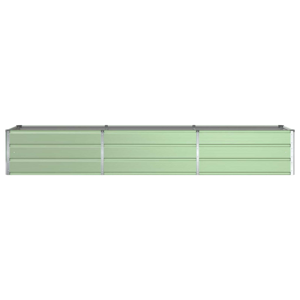 vidaXL Donica Pastelowa Zieleń 290 x 50 x 45 cm Stal Galwanizowana