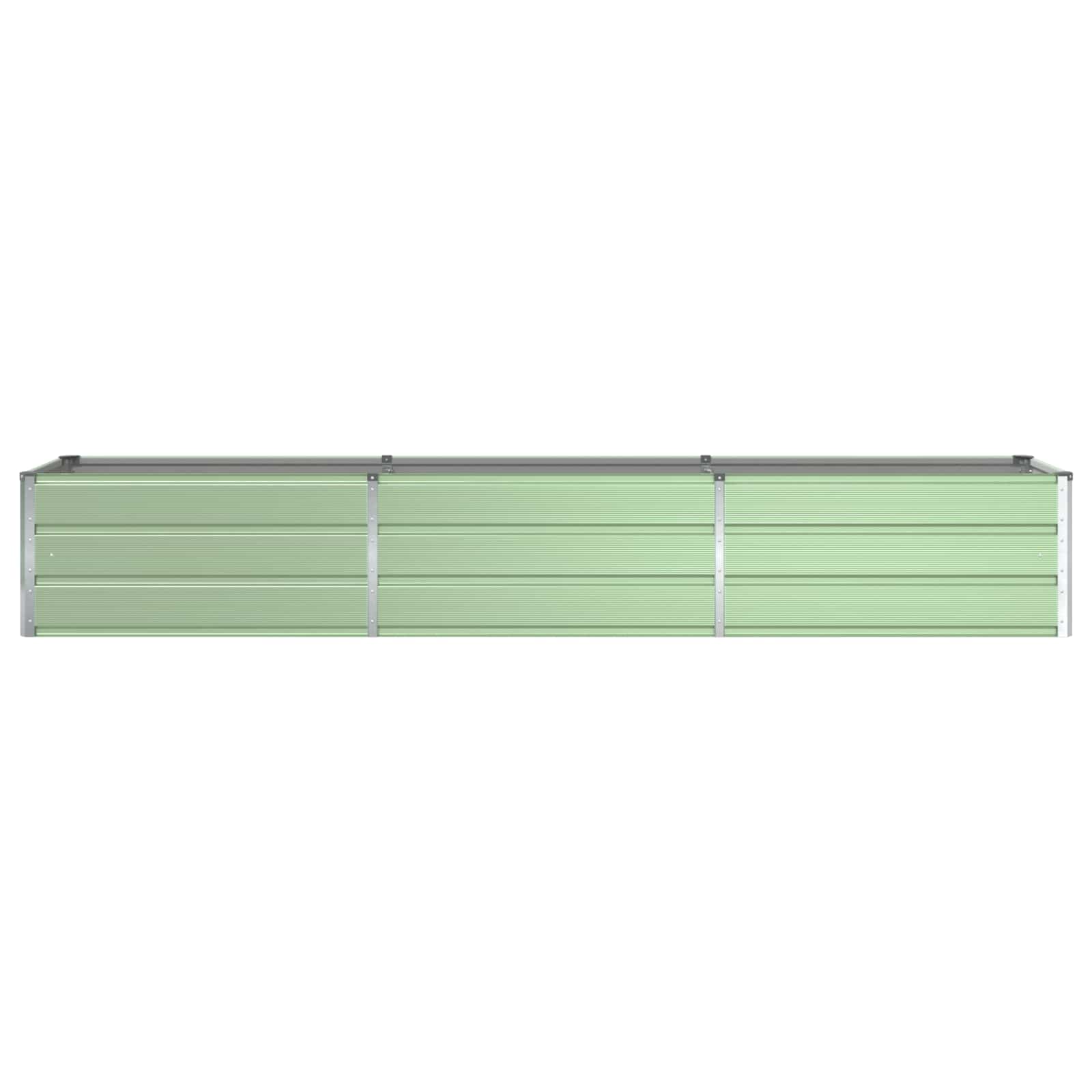 vidaXL Donica Pastelowa Zieleń 290 x 50 x 45 cm Stal Galwanizowana