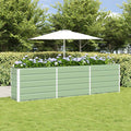 vidaXL Donica Pastelowa Zieleń 290 x 90 x 77 cm Stal Galwanizowana