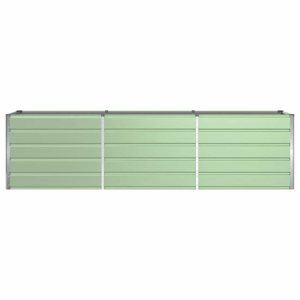 vidaXL Donica Pastelowa Zieleń 290 x 90 x 77 cm Stal Galwanizowana