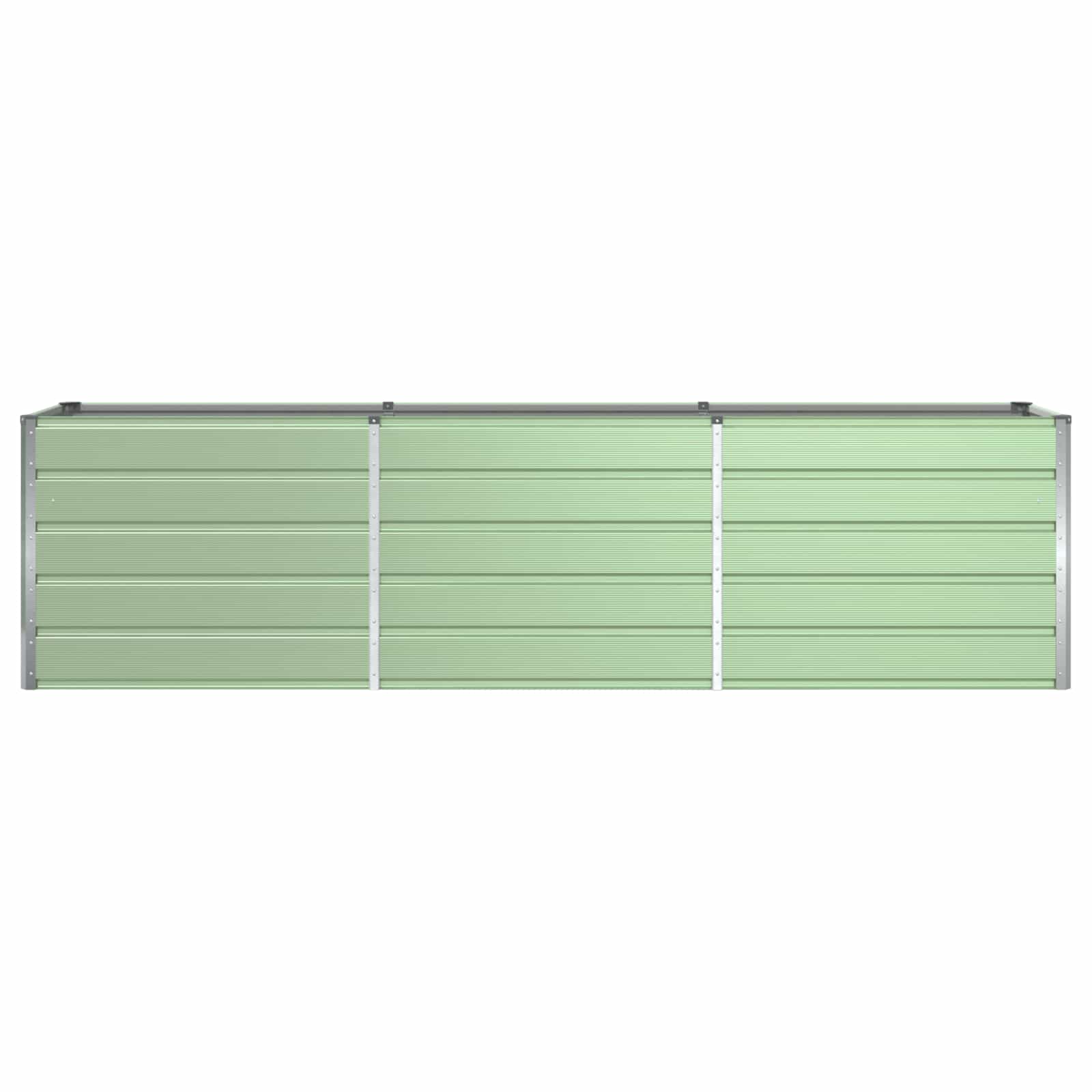 vidaXL Donica Pastelowa Zieleń 290 x 90 x 77 cm Stal Galwanizowana