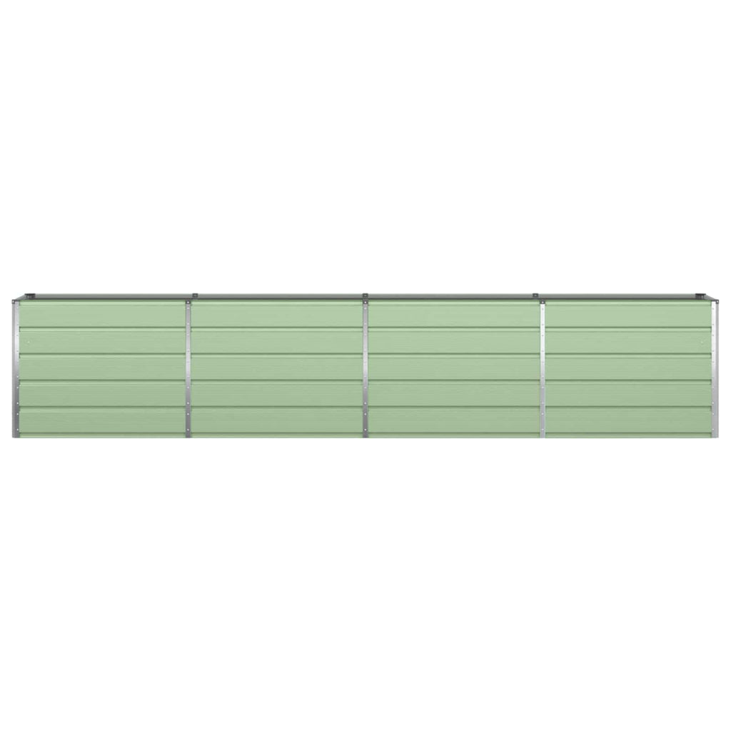 vidaXL Donica Pastelowa Zieleń 385 x 50 x 77 cm Stal Galwanizowana
