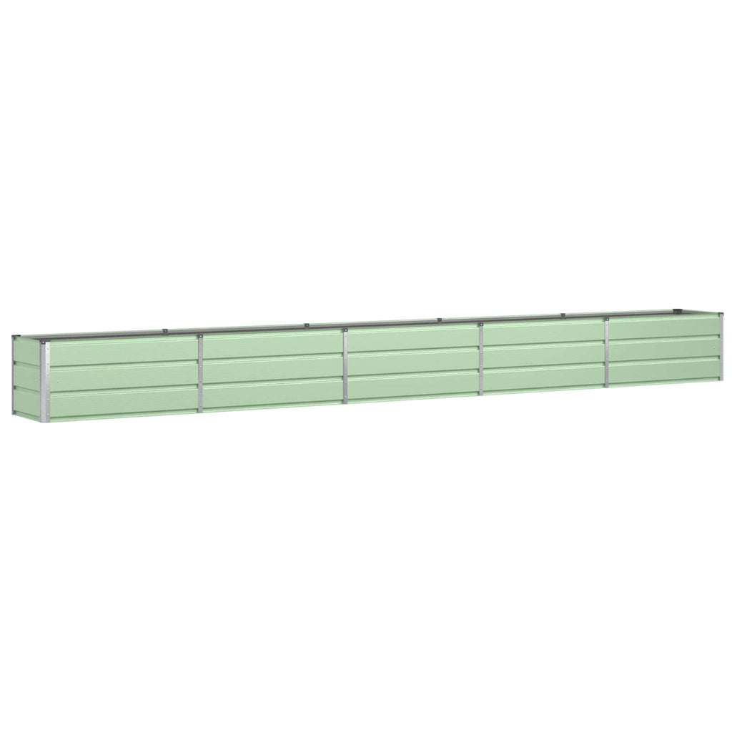 vidaXL Donica Pastelowa Zieleń 480 x 50 x 45 cm Stal Galwanizowana