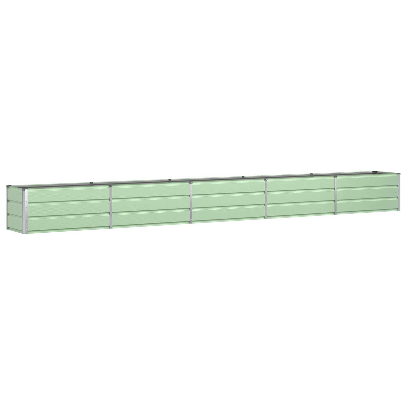 vidaXL Donica Pastelowa Zieleń 480 x 50 x 45 cm Stal Galwanizowana