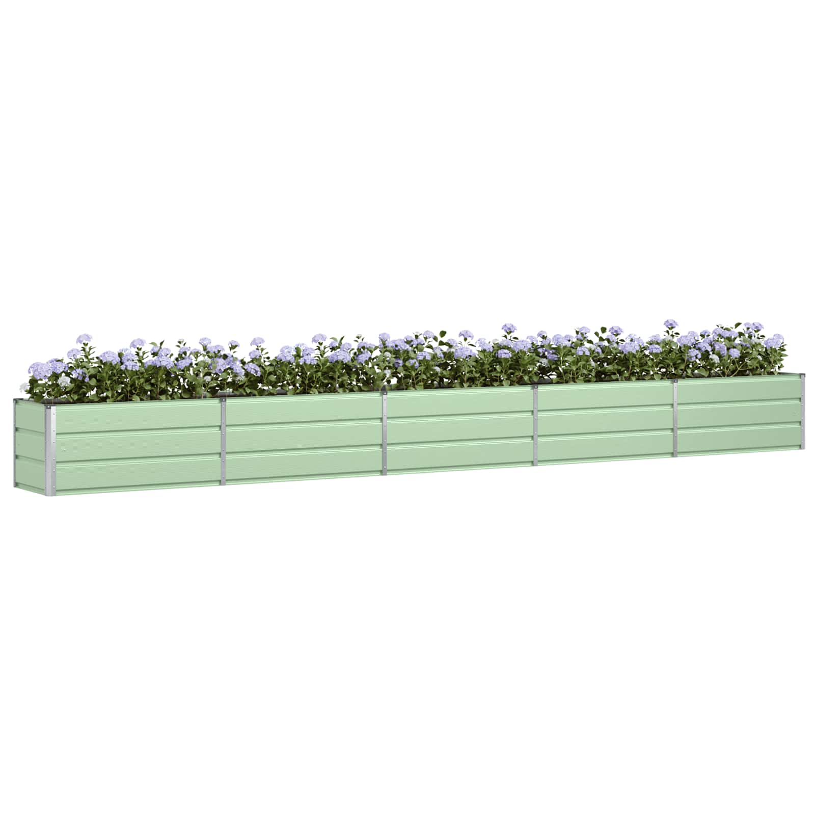 vidaXL Donica Pastelowa Zieleń 480 x 50 x 45 cm Stal Galwanizowana