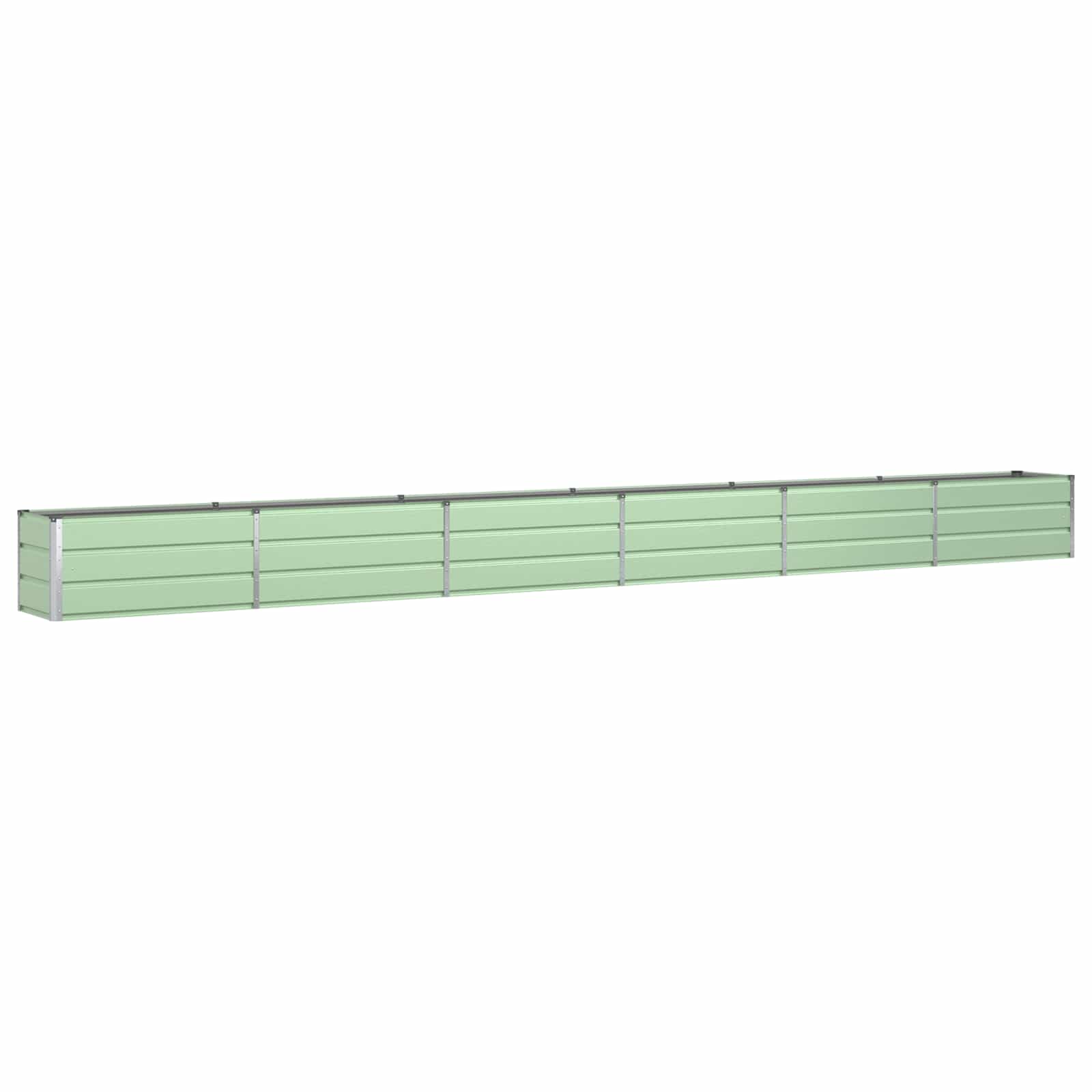 vidaXL Donica Pastelowa Zieleń 580 x 50 x 45 cm Stal Galwanizowana