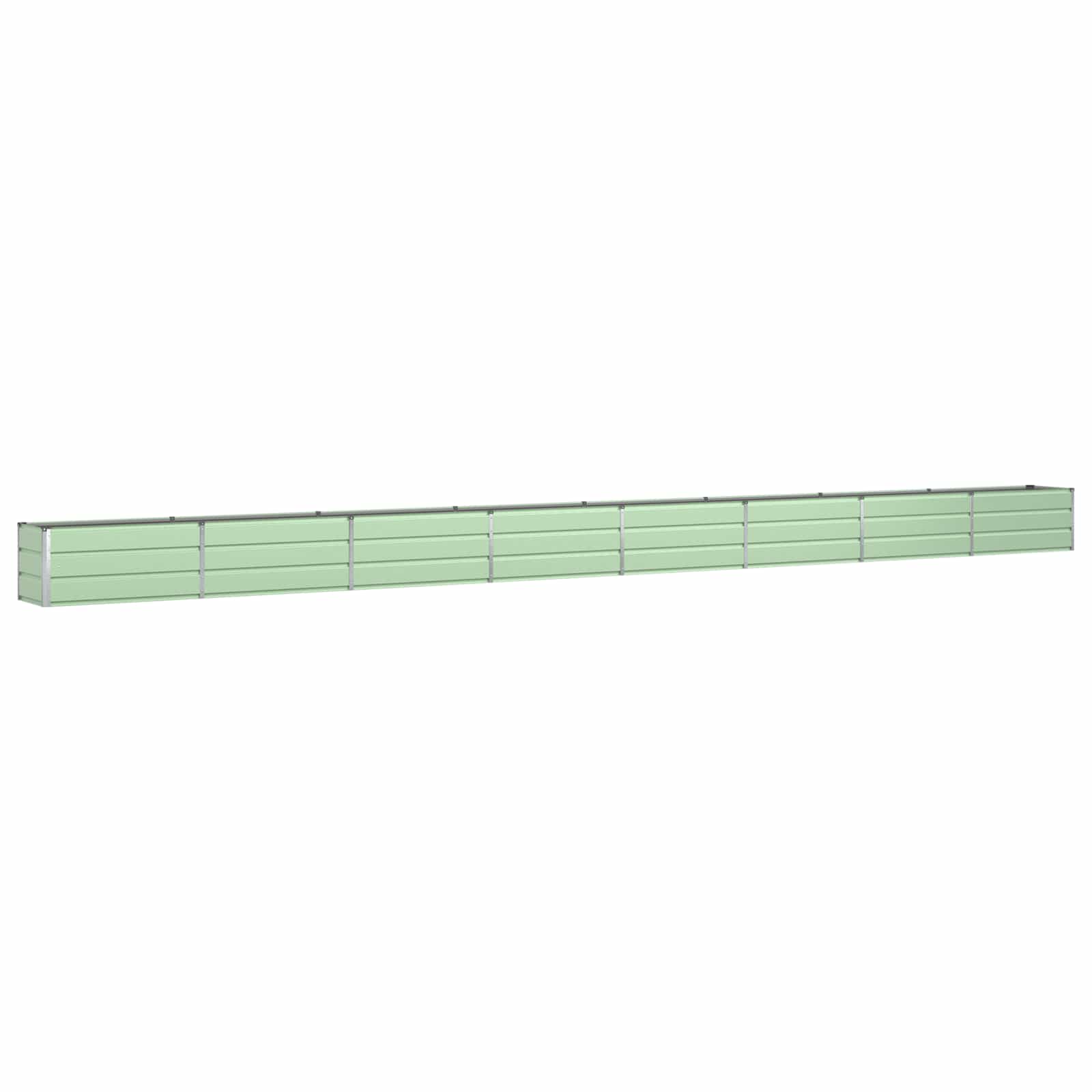 vidaXL Donica Pastelowa Zieleń 770 x 50 x 45 cm Stal Galwanizowana