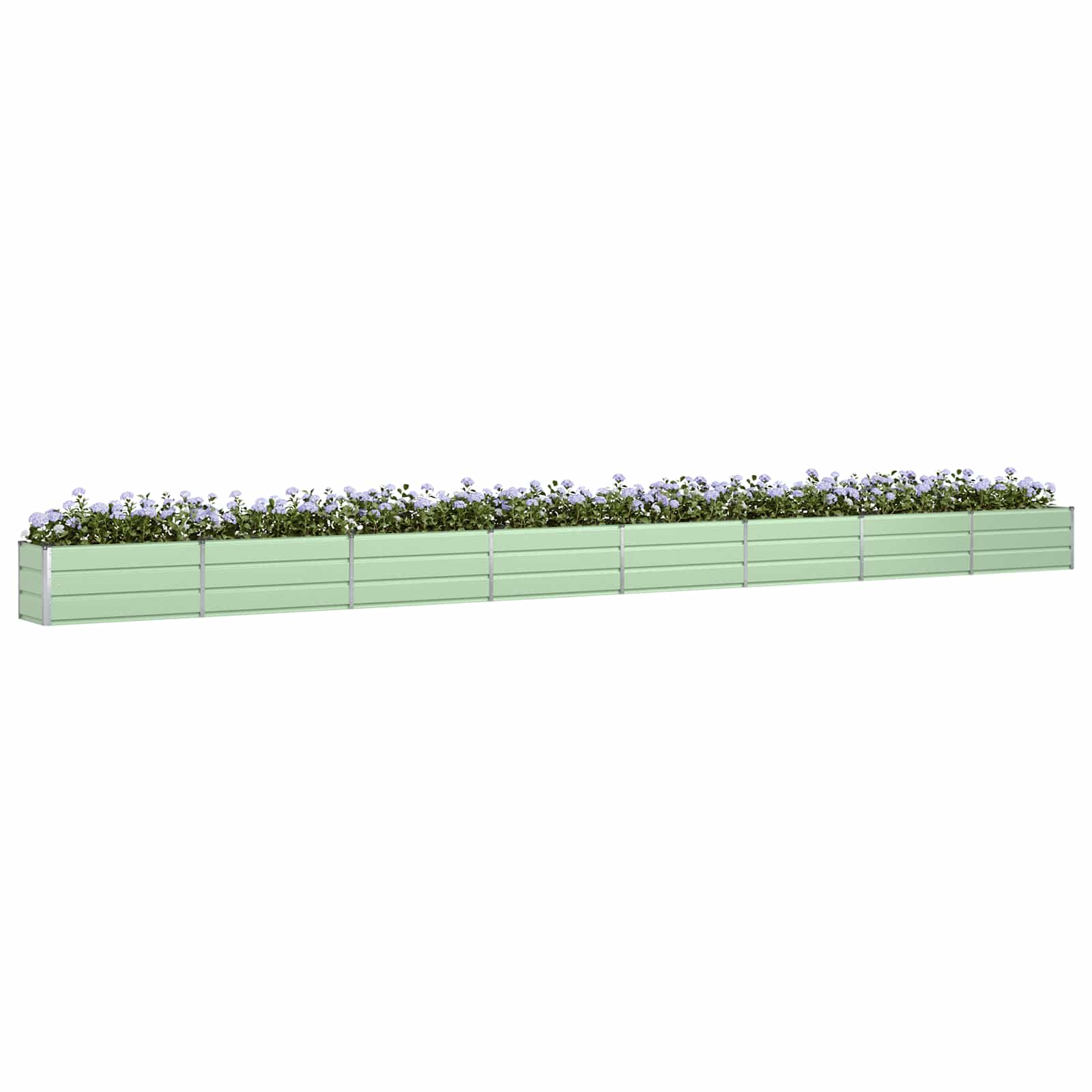 vidaXL Donica Pastelowa Zieleń 770 x 50 x 45 cm Stal Galwanizowana