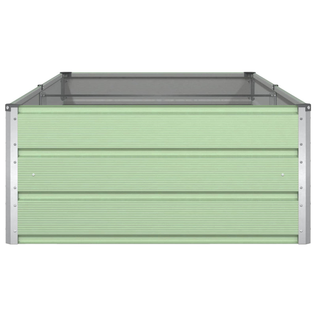 vidaXL Donica Pastelowa Zieleń 195 x 100 x 45 cm Stal Galwanizowana