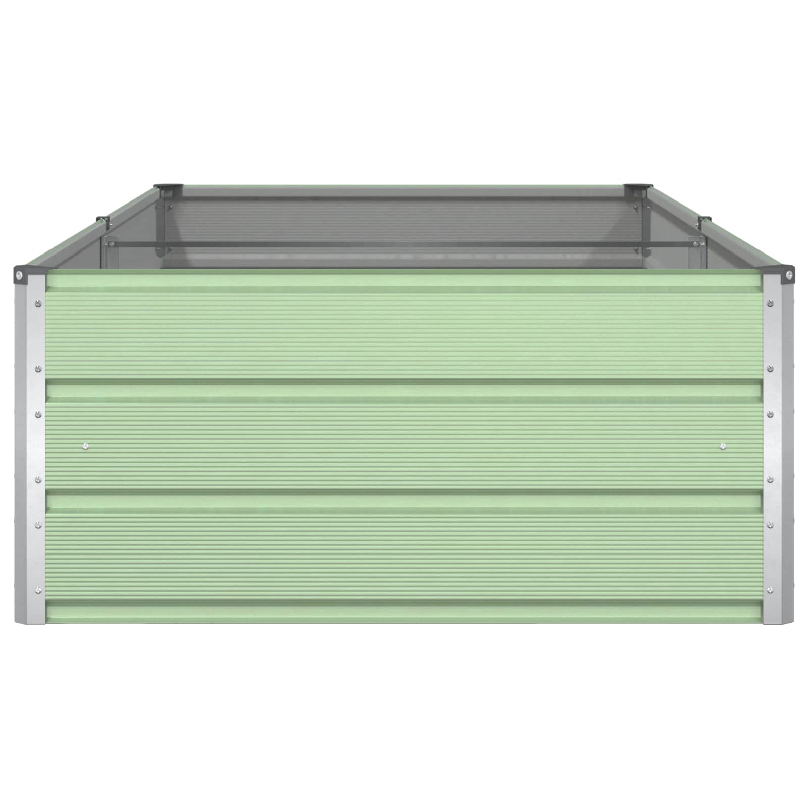 vidaXL Donica Pastelowa Zieleń 195 x 100 x 45 cm Stal Galwanizowana