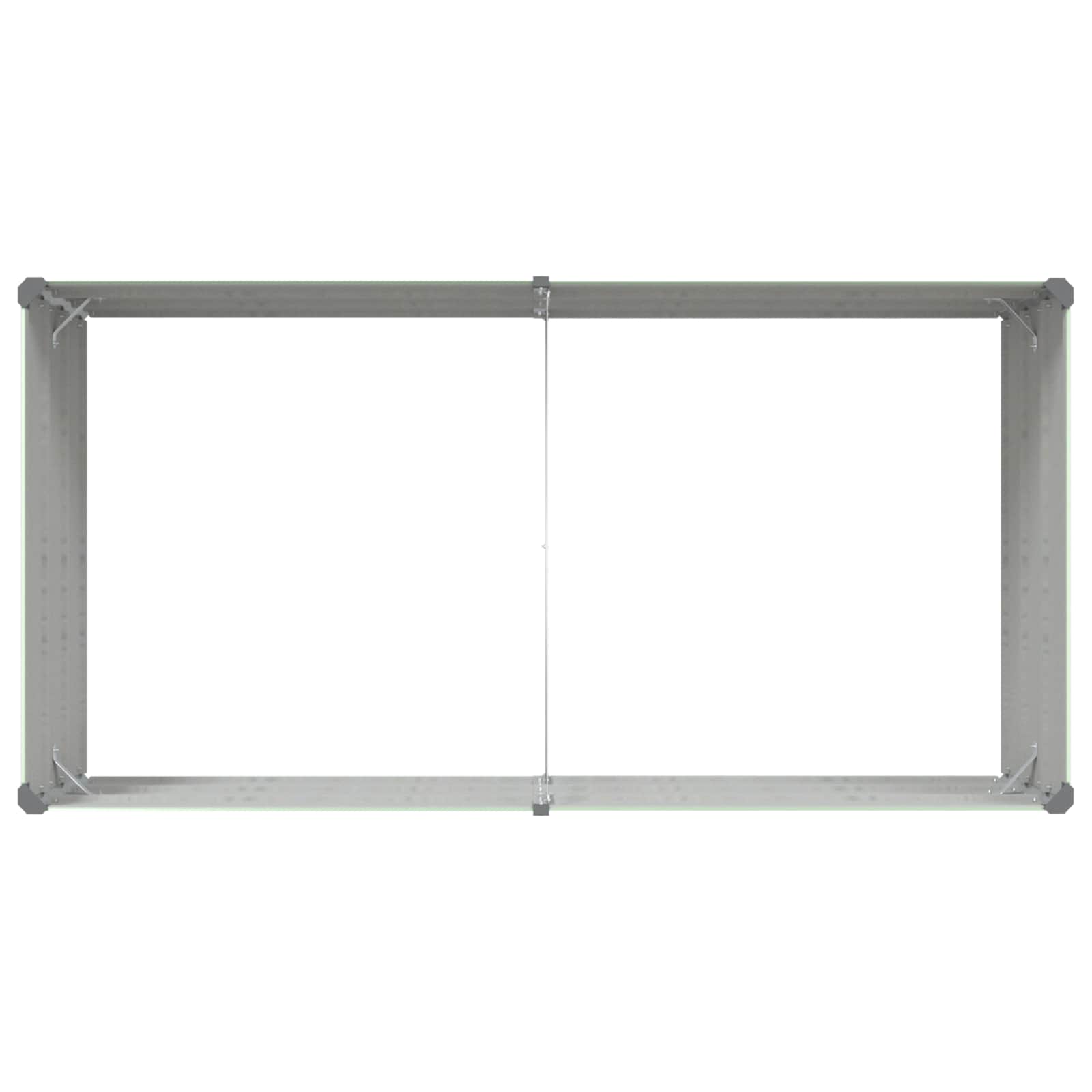 vidaXL Donica Pastelowa Zieleń 195 x 100 x 45 cm Stal Galwanizowana
