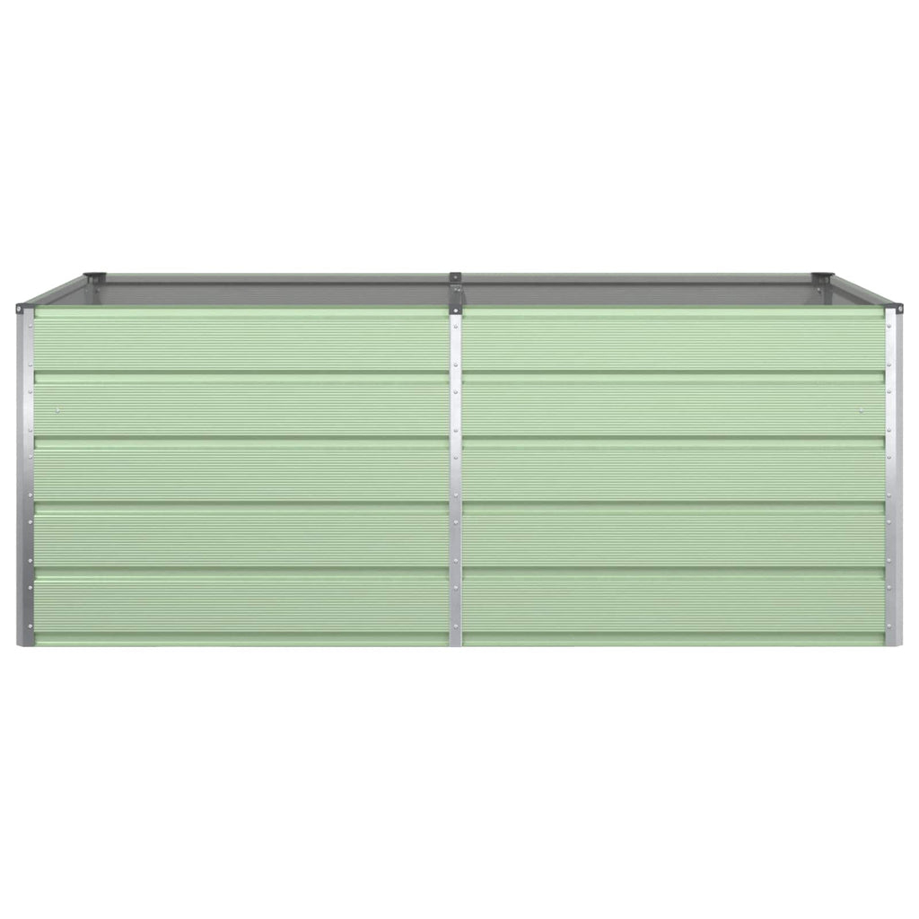 vidaXL Donica Pastelowa Zieleń 195 x 100 x 75 cm Stal Galwanizowana