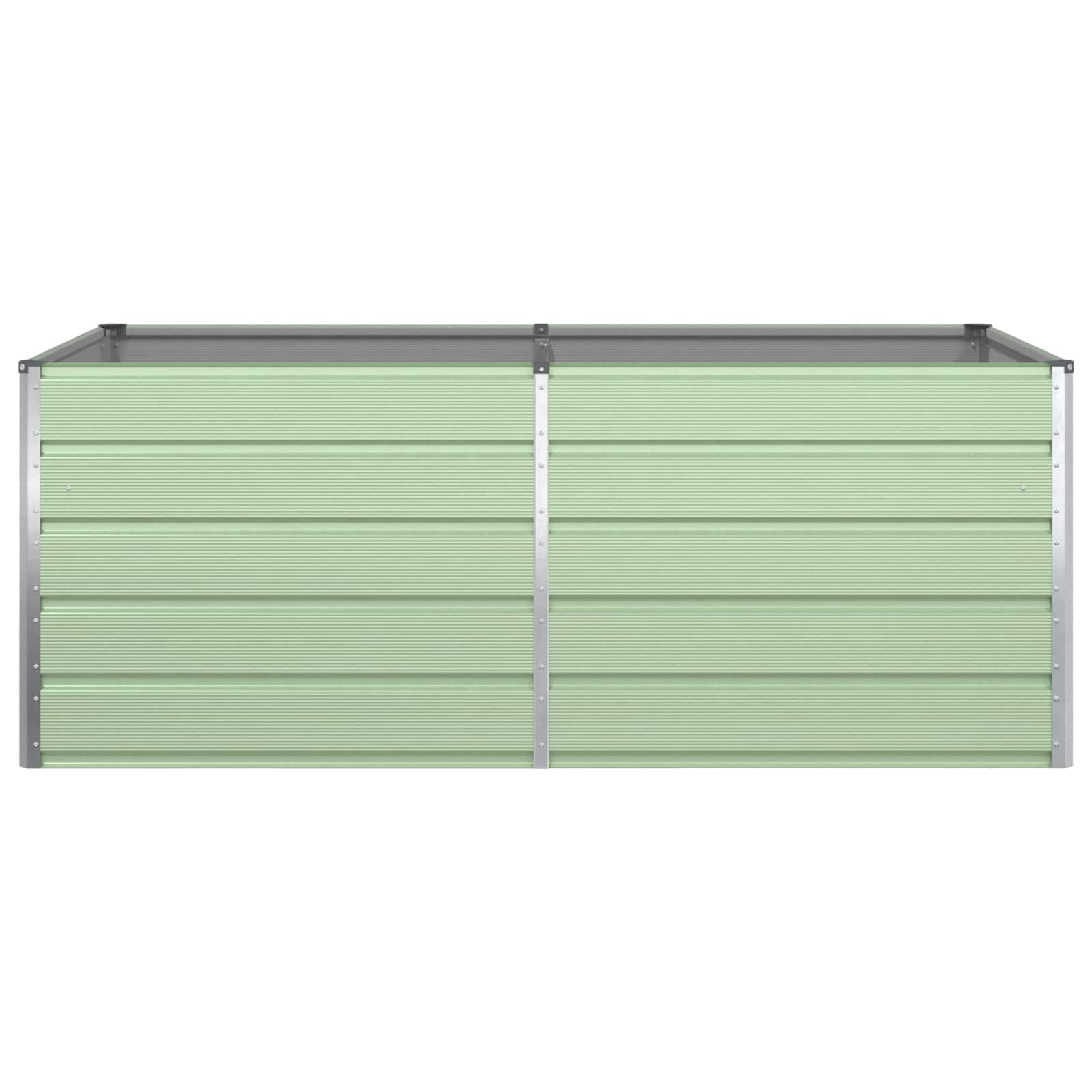 vidaXL Donica Pastelowa Zieleń 195 x 100 x 75 cm Stal Galwanizowana