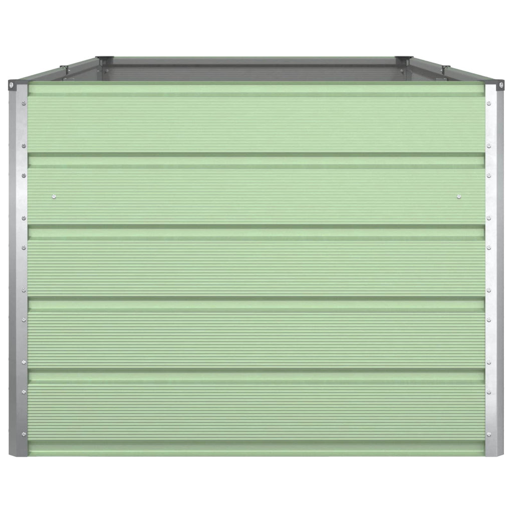 vidaXL Donica Pastelowa Zieleń 195 x 100 x 75 cm Stal Galwanizowana