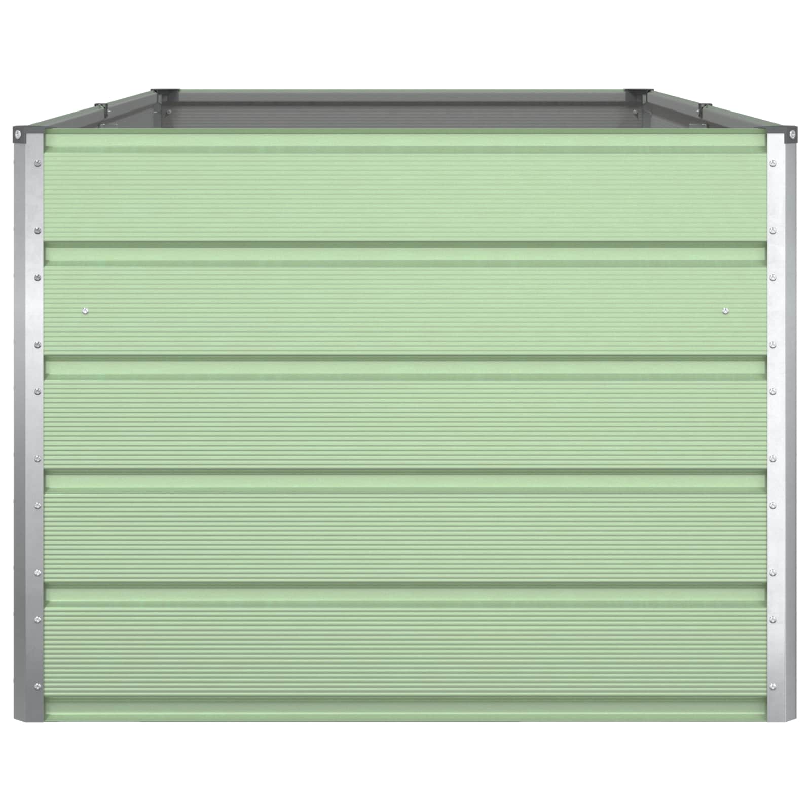 vidaXL Donica Pastelowa Zieleń 195 x 100 x 75 cm Stal Galwanizowana