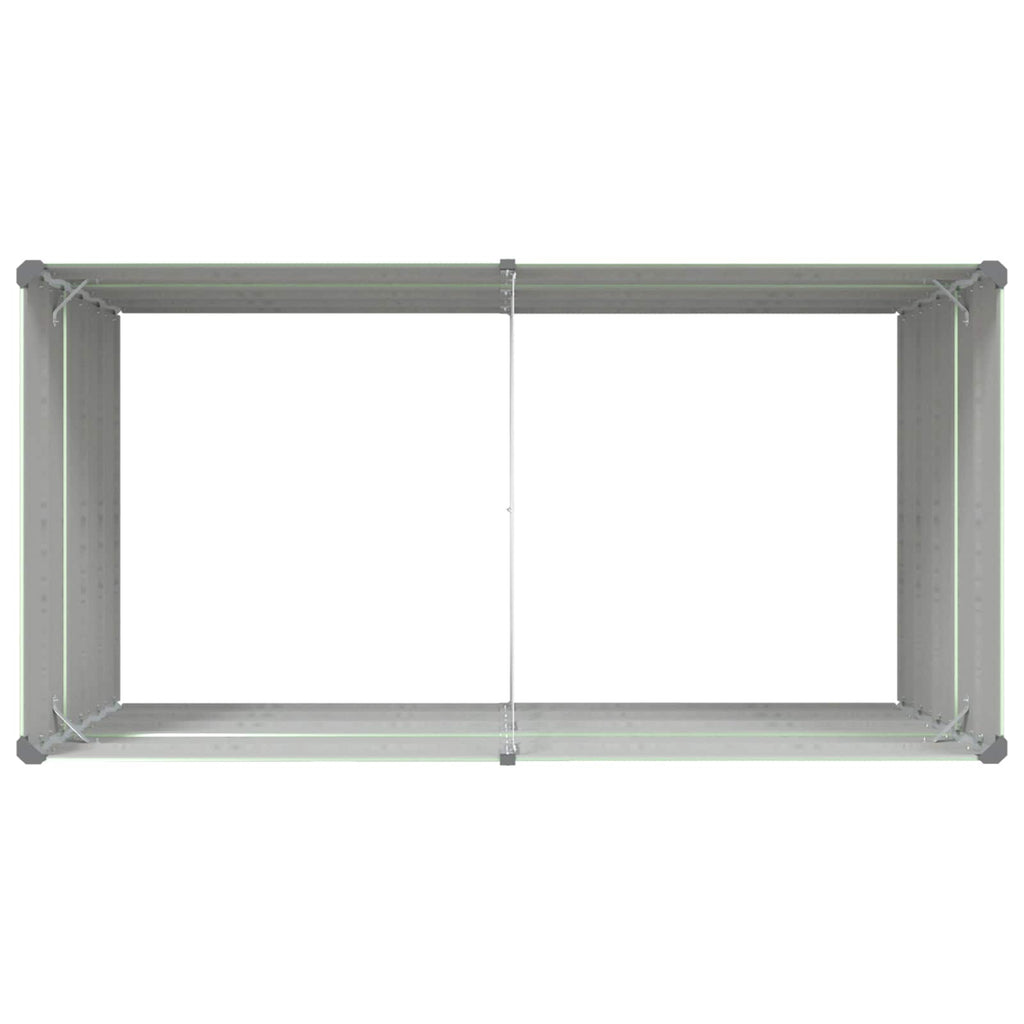 vidaXL Donica Pastelowa Zieleń 195 x 100 x 75 cm Stal Galwanizowana
