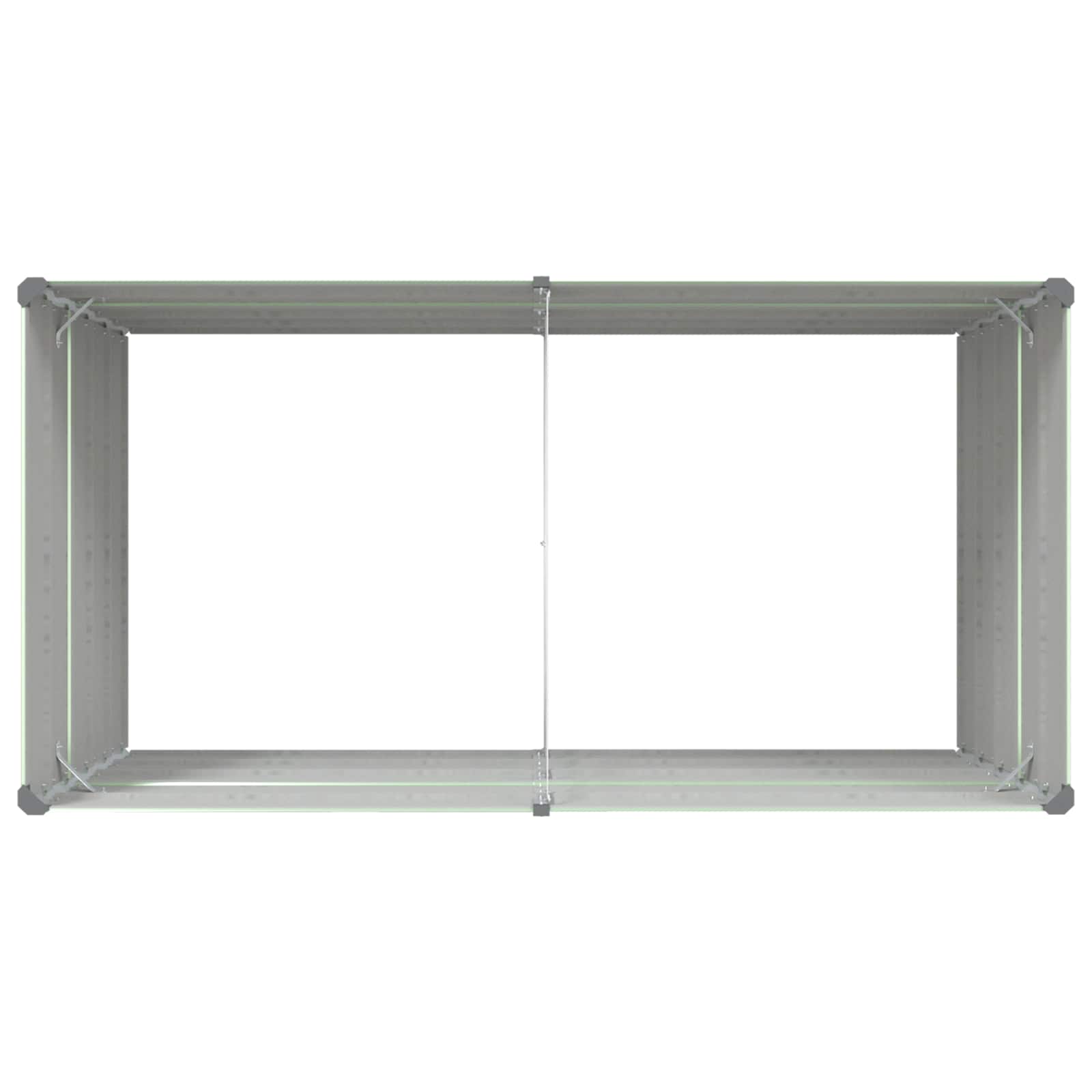 vidaXL Donica Pastelowa Zieleń 195 x 100 x 75 cm Stal Galwanizowana