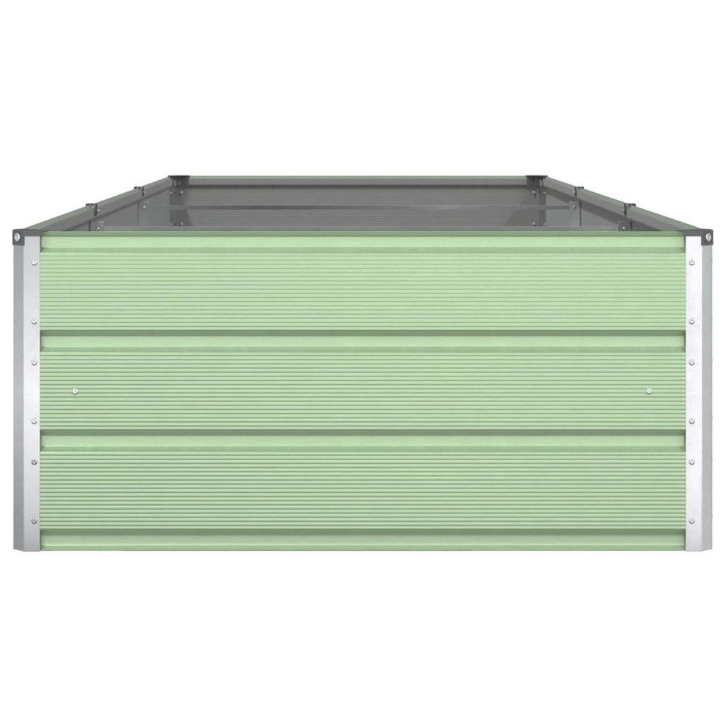 vidaXL Donica Pastelowa Zieleń 290 x 100 x 45 cm Stal Galwanizowana