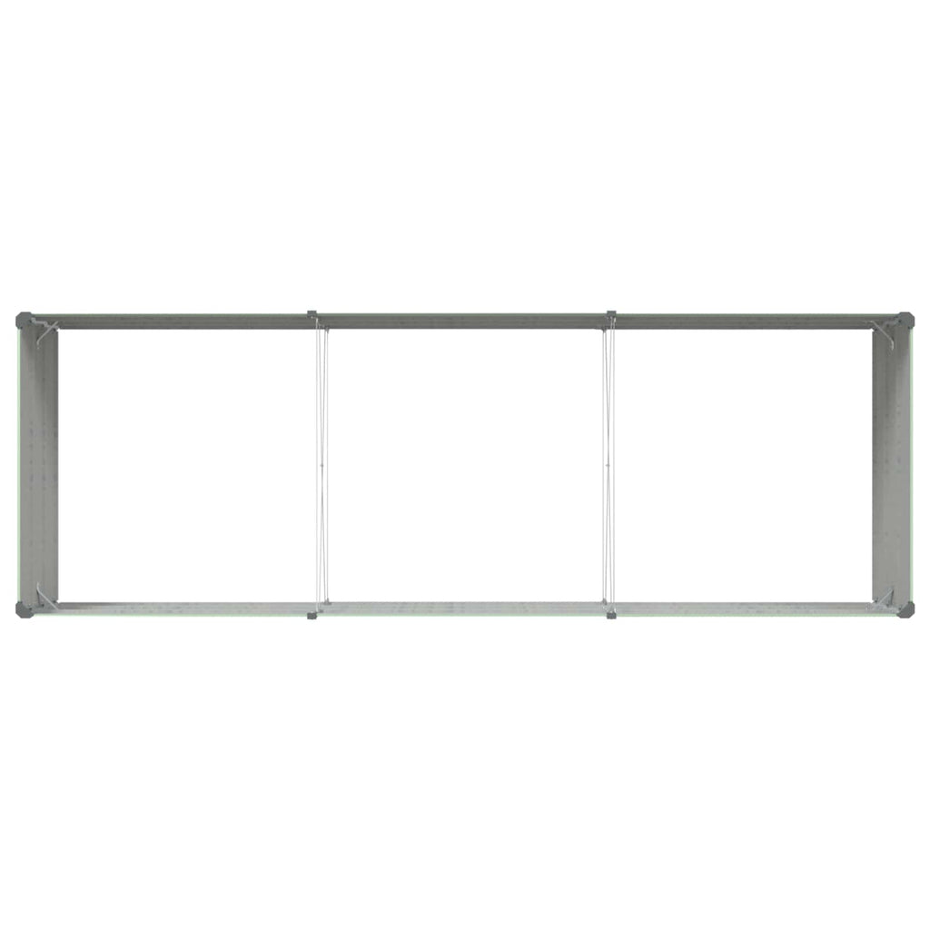 vidaXL Donica Pastelowa Zieleń 290 x 100 x 45 cm Stal Galwanizowana