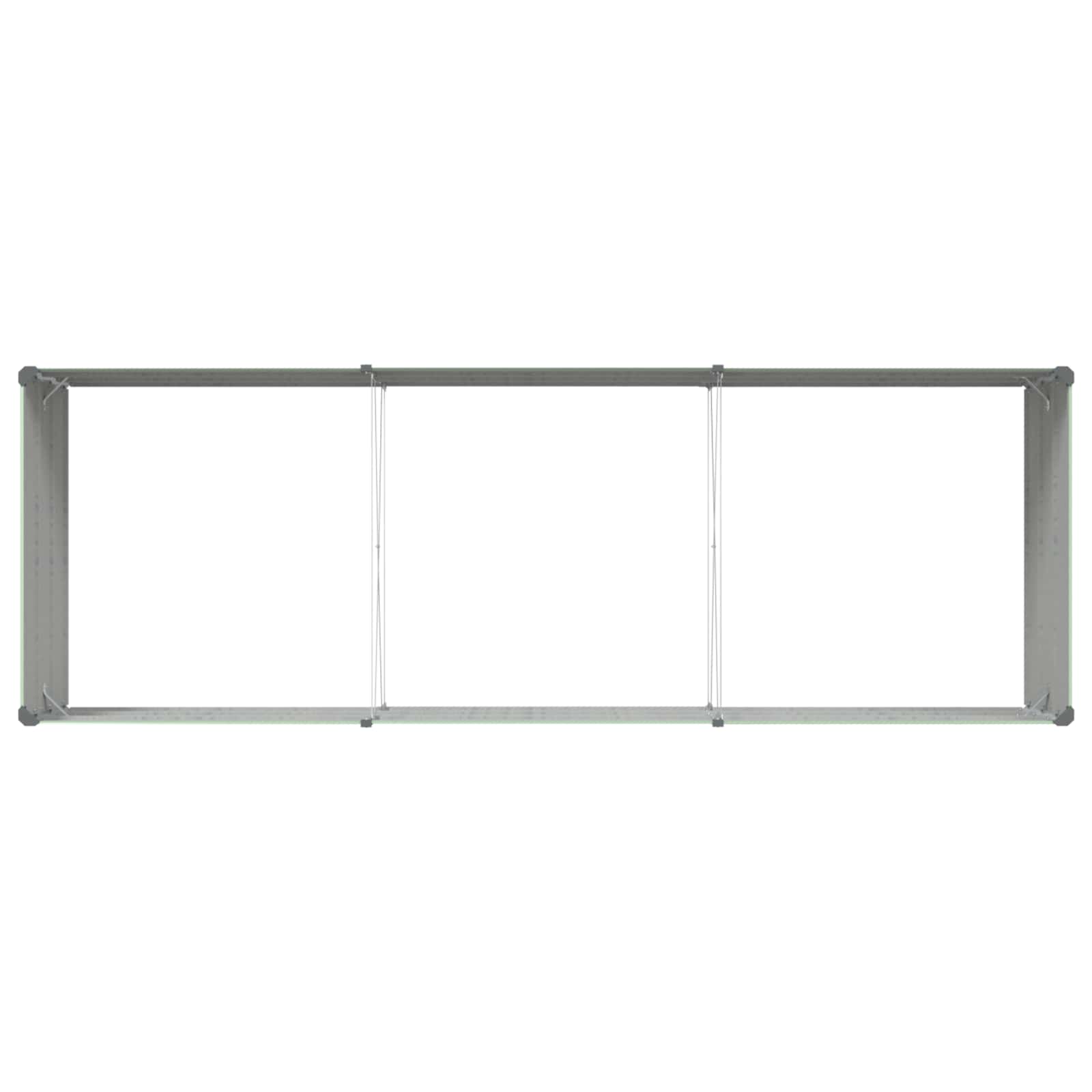 vidaXL Donica Pastelowa Zieleń 290 x 100 x 45 cm Stal Galwanizowana