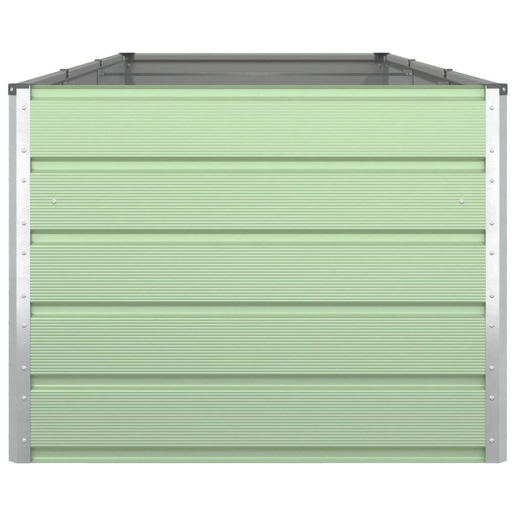 vidaXL Donica Pastelowa Zieleń 290 x 100 x 75 cm Stal Galwanizowana