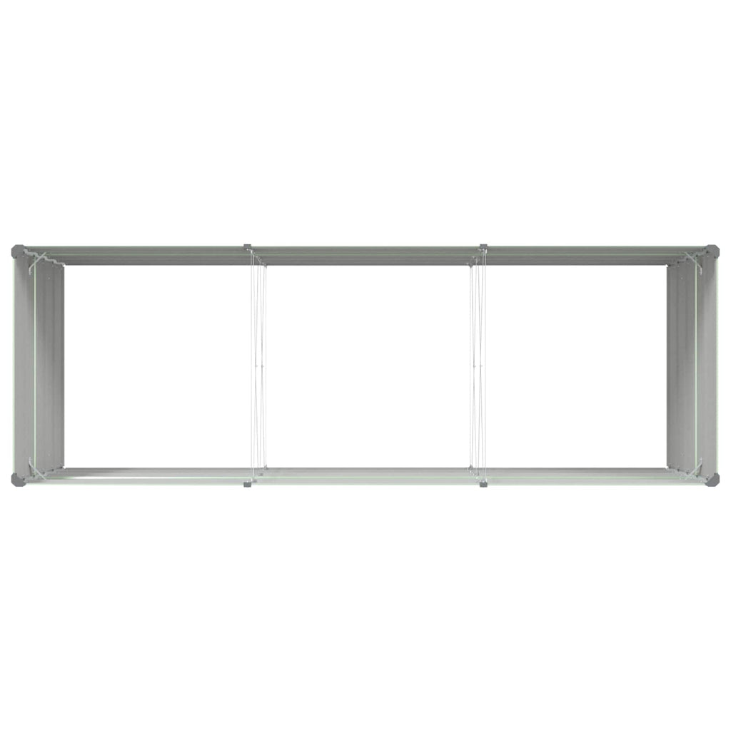 vidaXL Donica Pastelowa Zieleń 290 x 100 x 75 cm Stal Galwanizowana