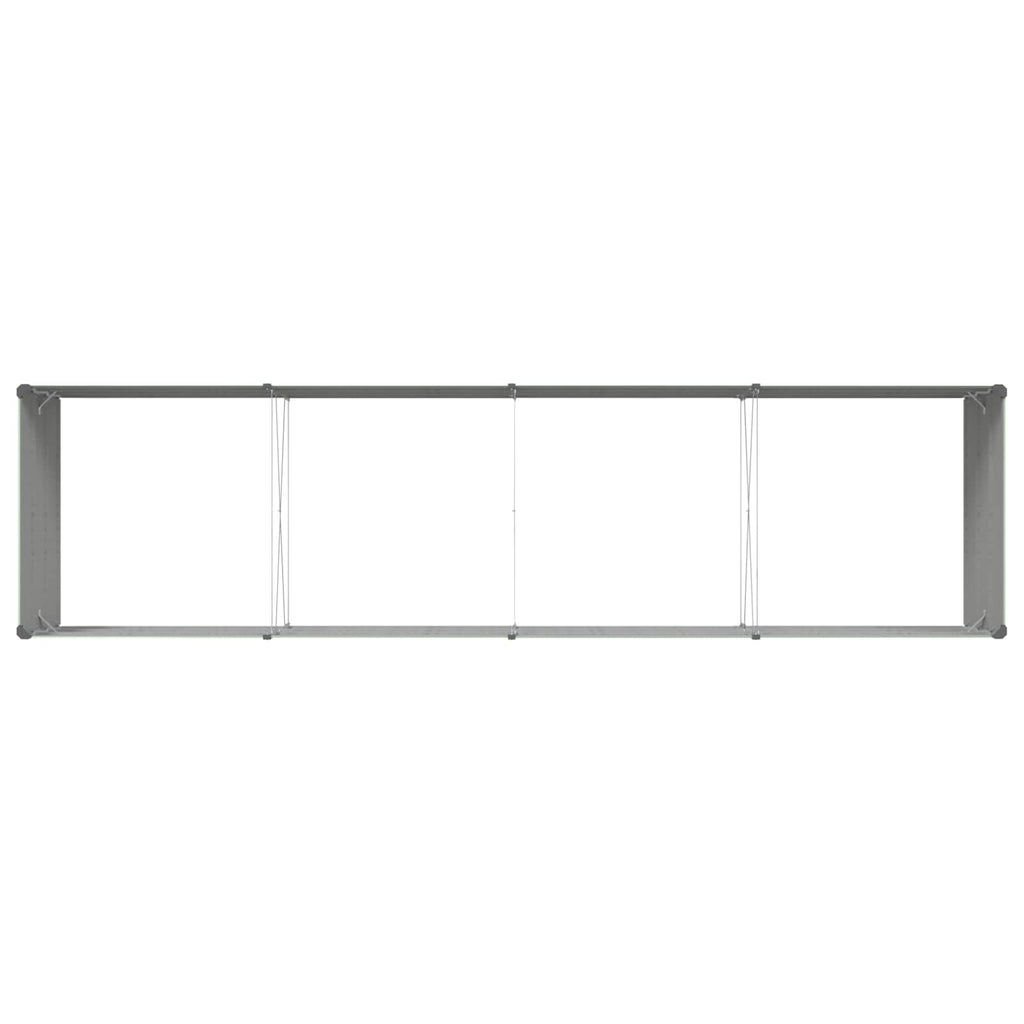 vidaXL Donica Pastelowa Zieleń 385 x 100 x 45 cm Stal Galwanizowana