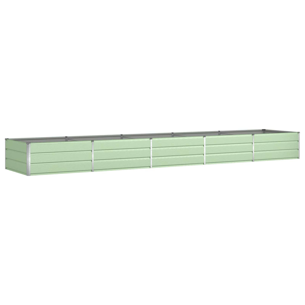 vidaXL Donica Pastelowa Zieleń 480 x 100 x 45 cm Stal Galwanizowana