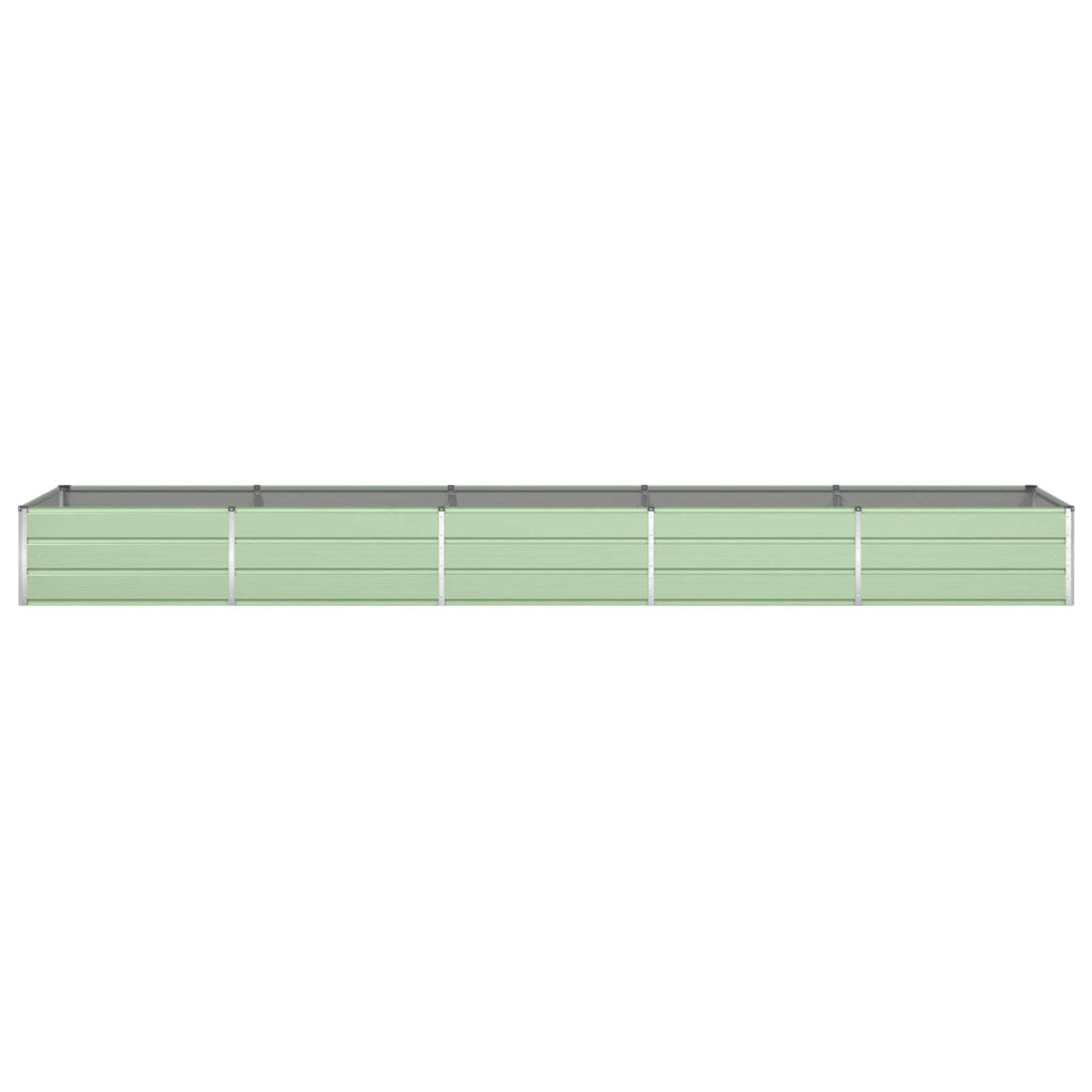 vidaXL Donica Pastelowa Zieleń 480 x 100 x 45 cm Stal Galwanizowana