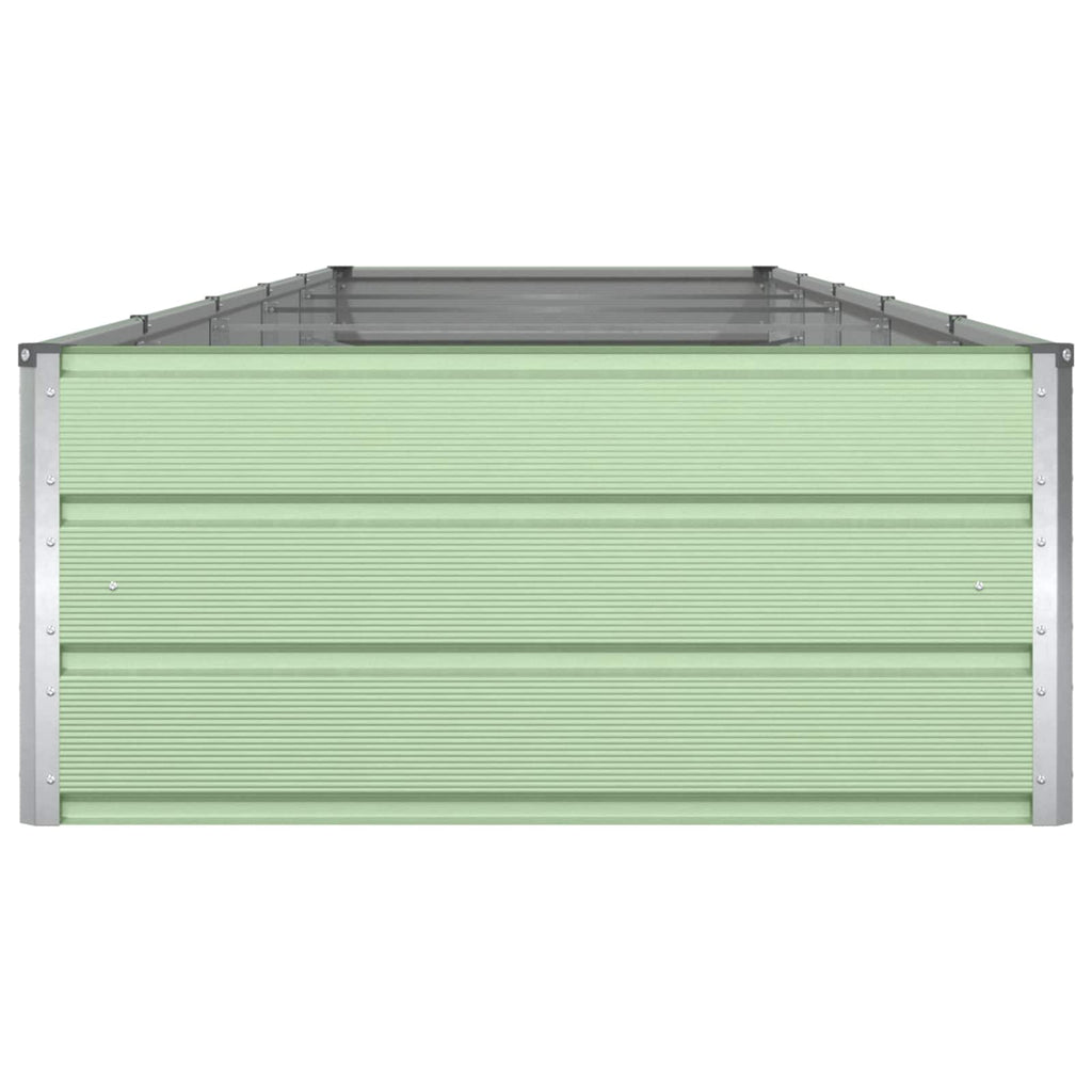 vidaXL Donica Pastelowa Zieleń 480 x 100 x 45 cm Stal Galwanizowana