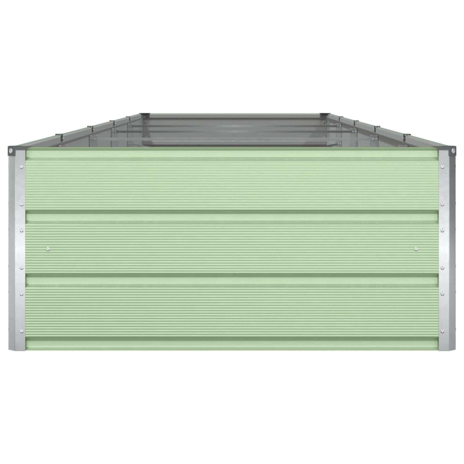 vidaXL Donica Pastelowa Zieleń 480 x 100 x 45 cm Stal Galwanizowana