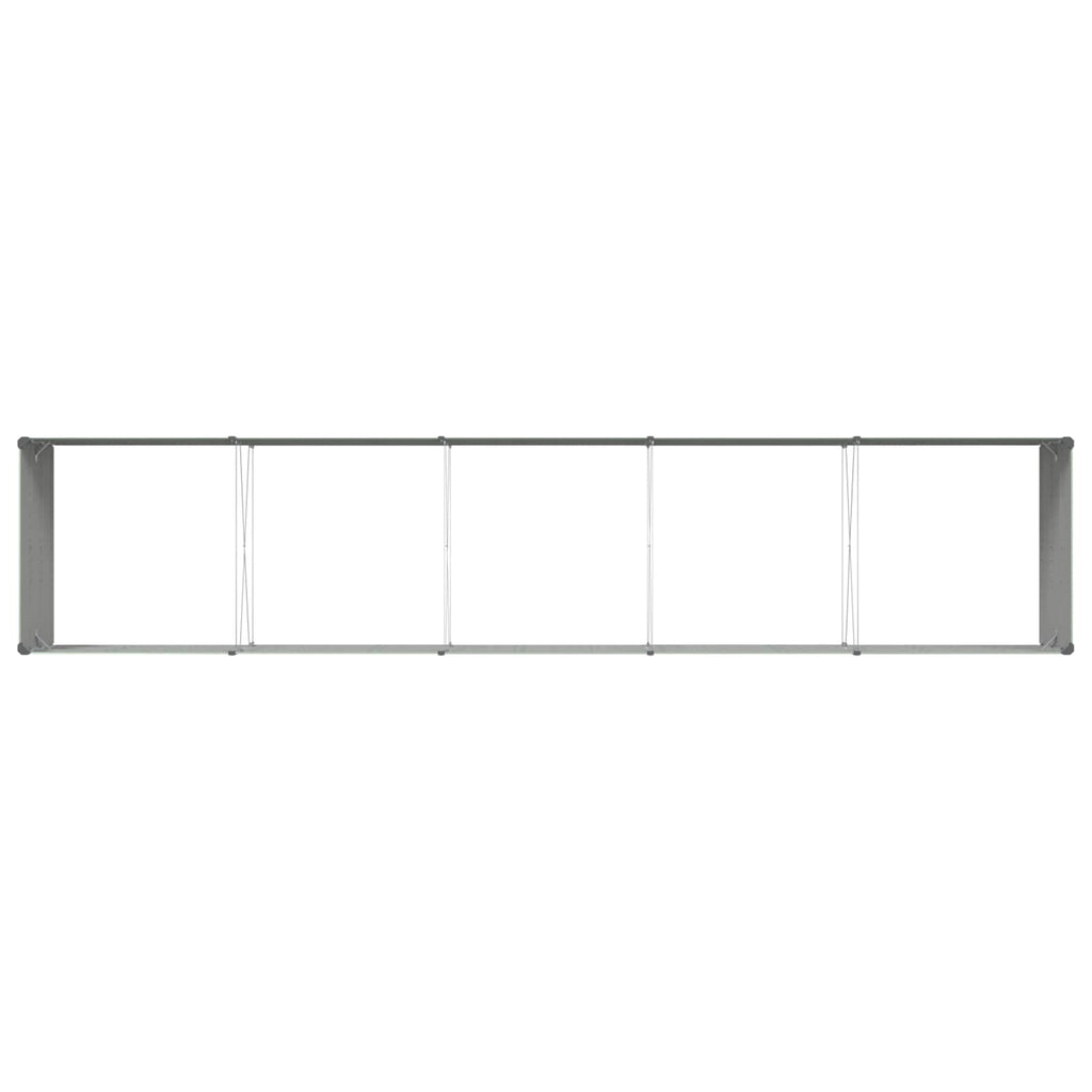 vidaXL Donica Pastelowa Zieleń 480 x 100 x 45 cm Stal Galwanizowana