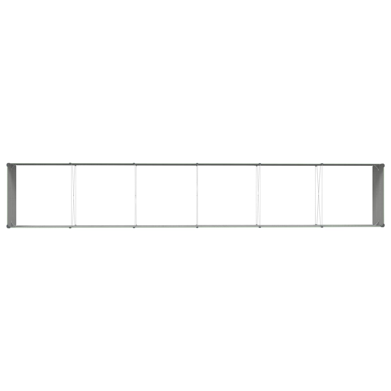 vidaXL Donica Pastelowa Zieleń 580 x 100 x 45 cm Stal Galwanizowana