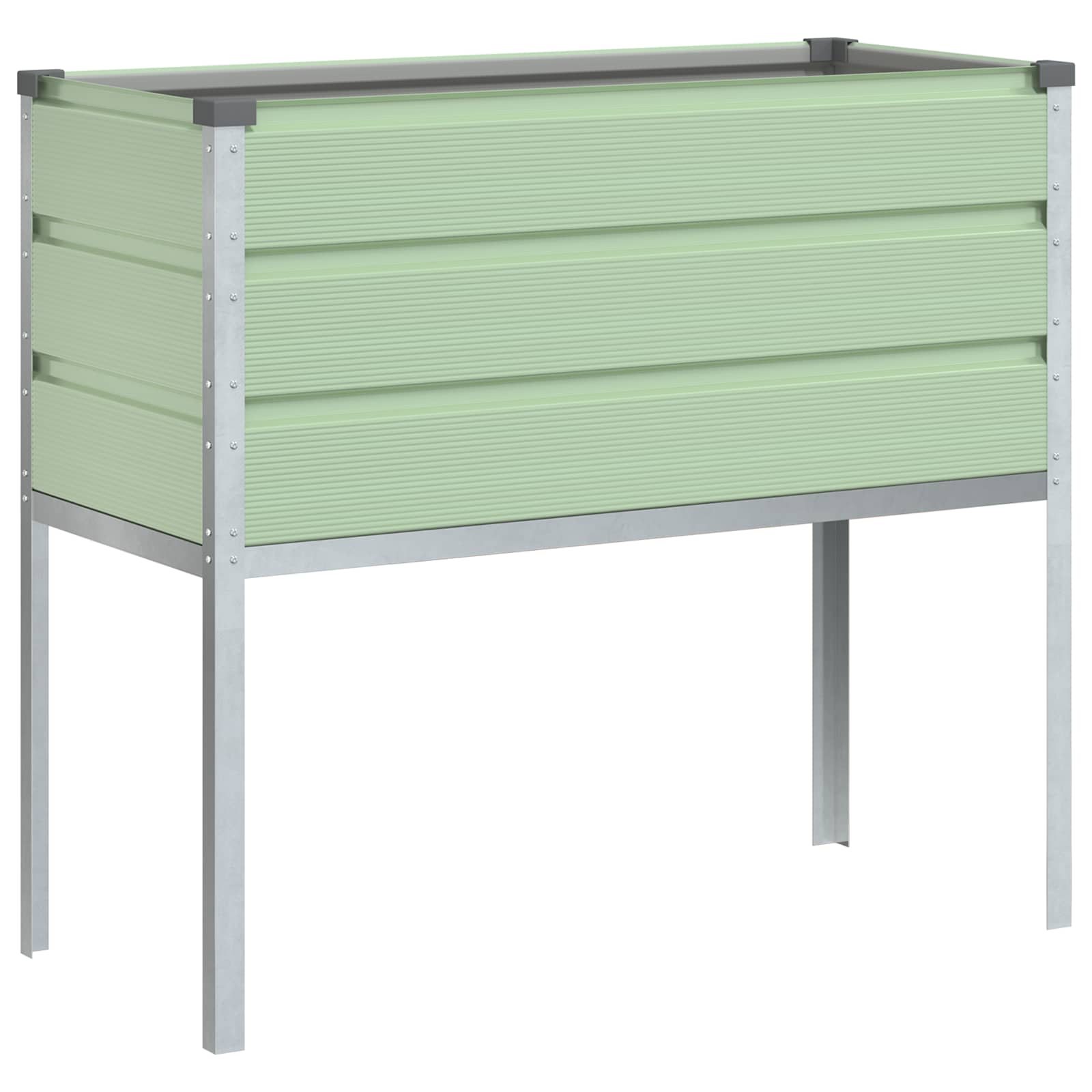 vidaXL Donica Pastelowa zieleń 100 x 45 x 90 cm Stal Galwanizowana