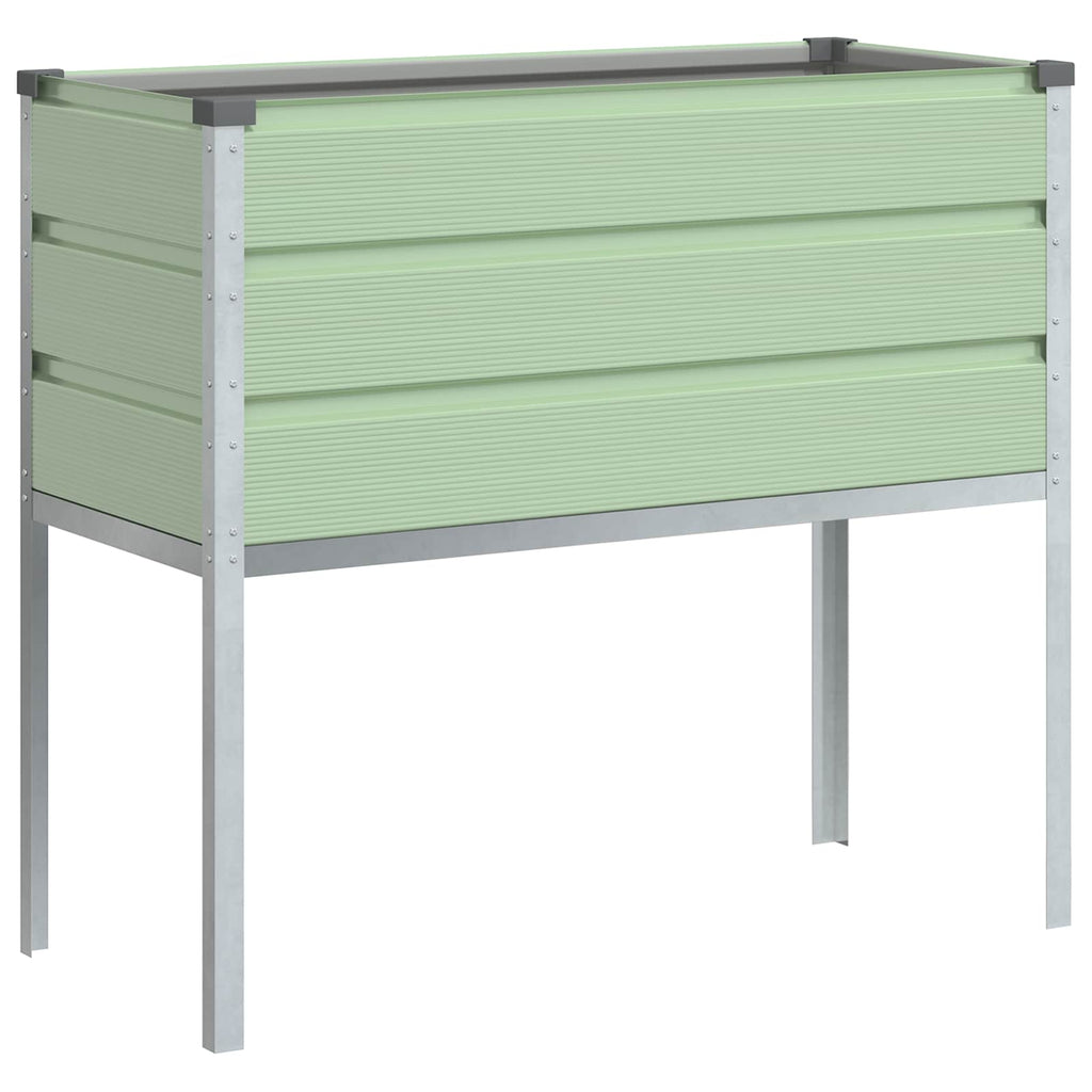 vidaXL Donica Pastelowa zieleń 100 x 45 x 90 cm Stal Galwanizowana