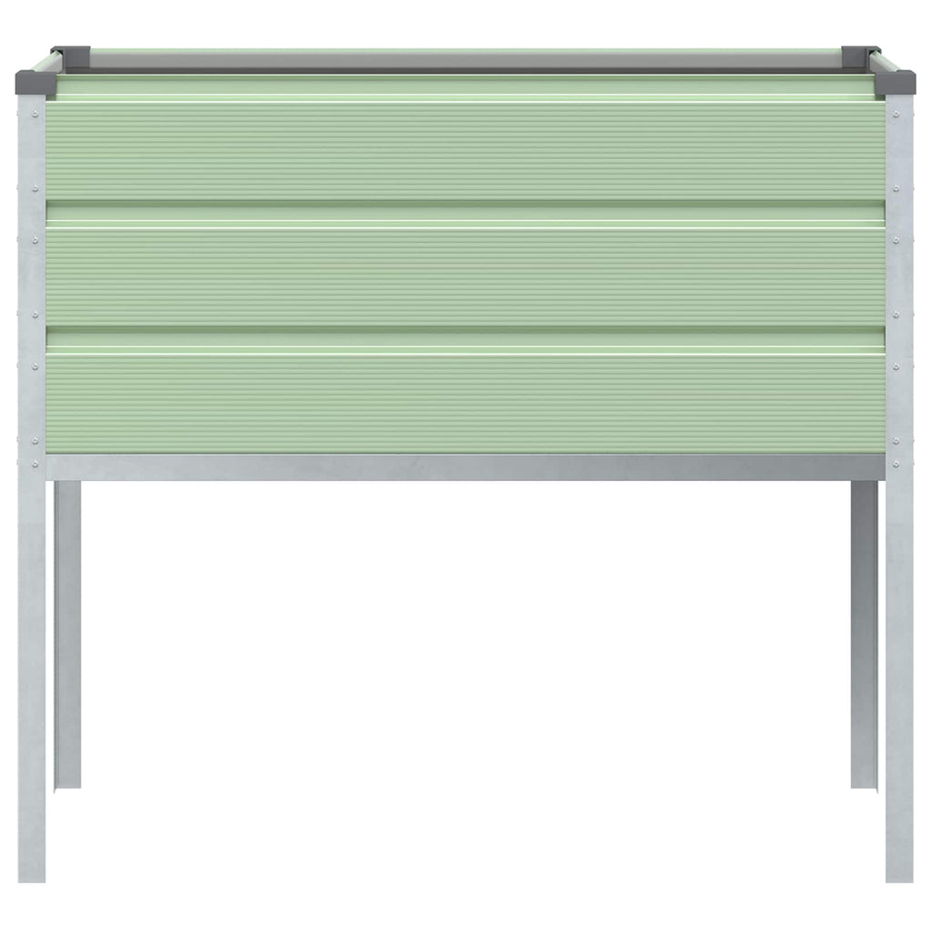 vidaXL Donica Pastelowa zieleń 100 x 45 x 90 cm Stal Galwanizowana